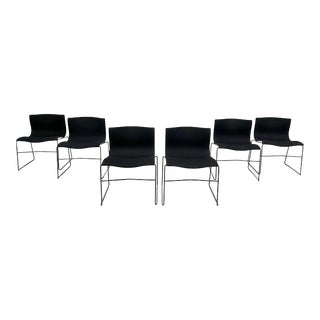 Massimo Vignelli Handkerchief Dining Chair Set of 6 by Knoll For Sale