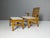 Set of Chair with Ottoman in Beech and Rattan from Úľuv, 1960s For Sale - Image 4 of 18
