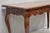 Late 20th Century Vintage French Country Pine Wood Distress Floral Carved 1 Drawer Writing Desk For Sale - Image 5 of 14