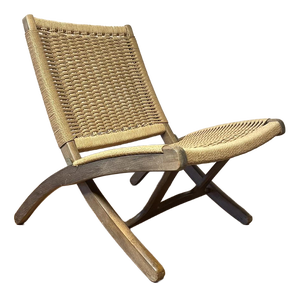 Vintage Ebert Wels Style Folding Rope Chair