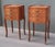 Brown 1950s Pair of Restored French Louis XV Style Rosewood Inlaid Side Tables Nightstands For Sale - Image 8 of 12