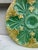 French 19th Century Green & Yellow Majolica Oyster Plate For Sale - Image 3 of 4