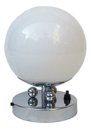 Small Art Deco Chrome-Plated Table Lamp, 1920s
