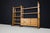 1960s Large Brutalist Modular Shelving Unit in Oak with Metal Pegs and Cabinet, Belgium, 1960 For Sale - Image 5 of 17