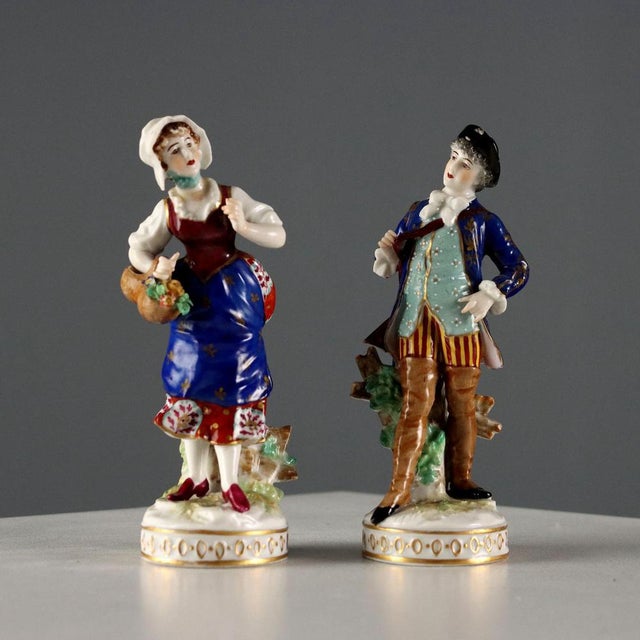 Antique Figurines from Ludwigsburg Porcelain, 1860 For Sale - Image 16 of 16