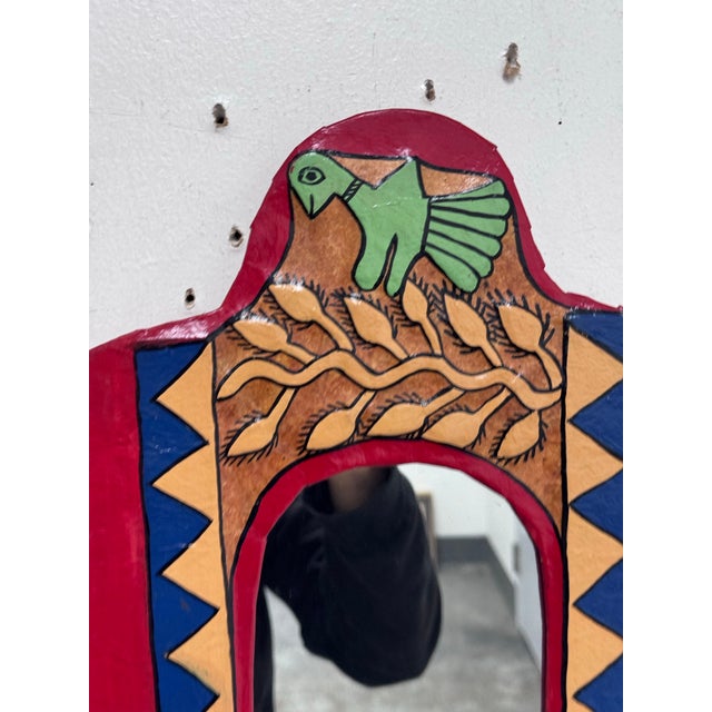 Napelese Hand Crafted Wall Mirror For Sale - Image 9 of 13