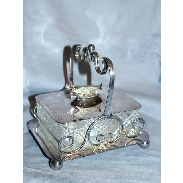 20th Century Sterling Silver Sardine Server Chairish