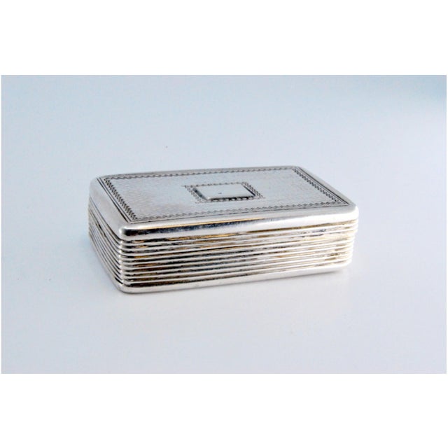 William IV Silver and Gold Vinaigrette Box with Borders For Sale - Image 9 of 10