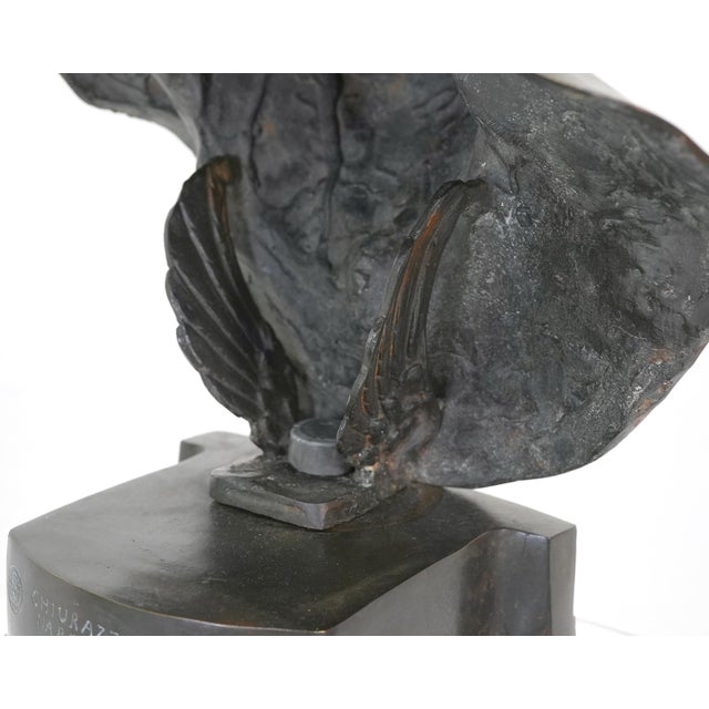 Metal Early 20th Century Arrotino Knife Sharpener Classical Sculpture - Life Size Bronze Bust Fonderia Artistica Chiurazzi For Sale - Image 7 of 9