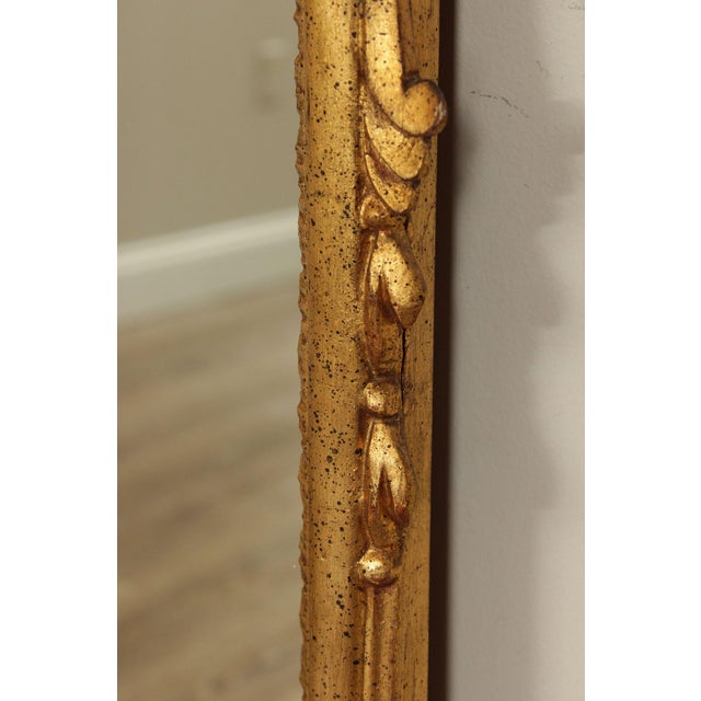 Vintage Italian Carved Giltwood Wall Mirror For Sale - Image 12 of 17