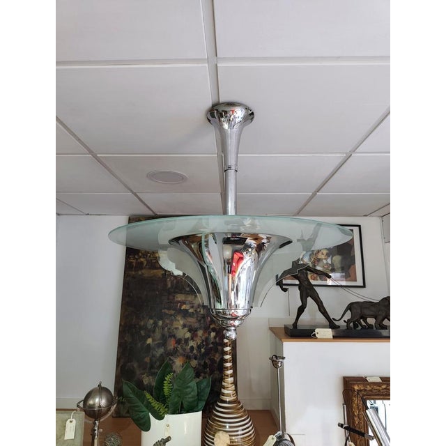 Vintage Art Deco Ceiling Lamp, 1920s For Sale - Image 10 of 13