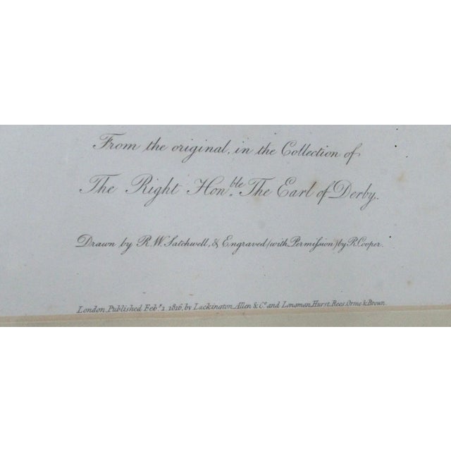 Early 19th Century "Margaret of Lancaster" English Copper Plate Engraving, Framed For Sale In Monterey, CA - Image 6 of 8