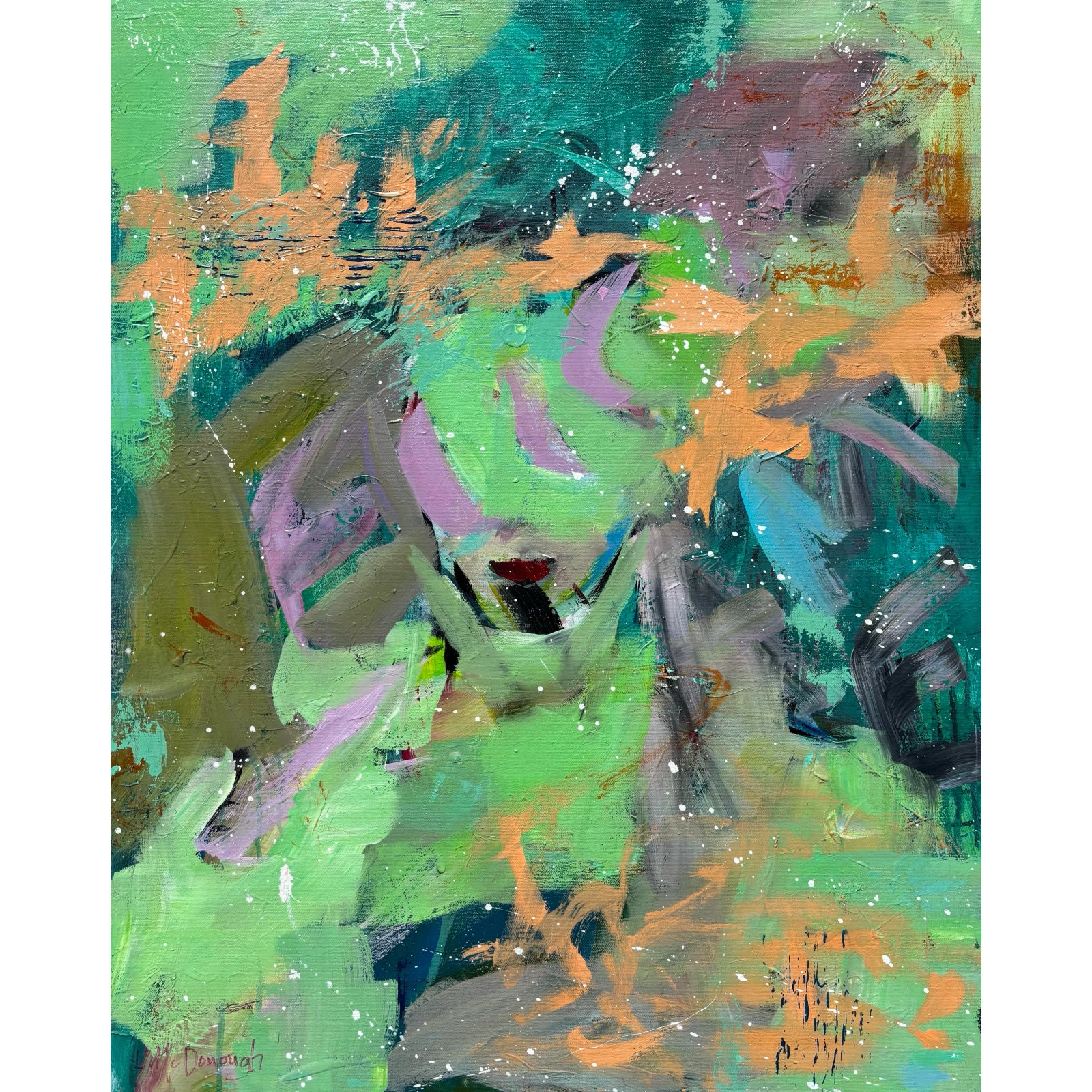 “Shame” Original, Abstract Expressionist, Acrylic Painting by Linda ...