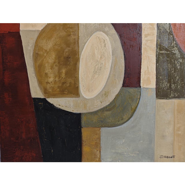 Totem, Contemporary Abstract Geometric Oil Painting Framed by Sophie Dumont For Sale - Image 4 of 8