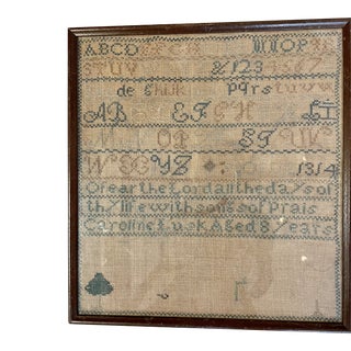 1827 Antique Sampler For Sale