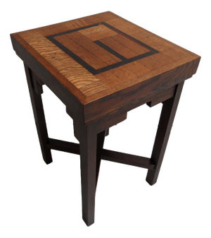 Art Deco Amsterdam School Oak Coffee Table, 1890s