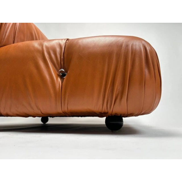 Camaleonda Lounge Chairs in Cognac Leather by Mario Bellini for B&b Italia, 1973 For Sale - Image 10 of 14