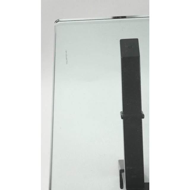 Black 1970s Glass Top X Base Coffee Table For Sale - Image 8 of 12