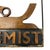 Vintage Chemist Shop Sign Apothecary Hanging Sign with Mortar and Pestle, 1950s For Sale - Image 10 of 17