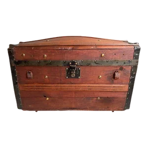 19th Century Dome Top or Humpback Antique Trunk.