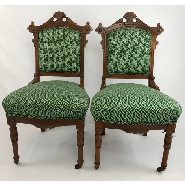 Antique Eastlake Parlor Chairs A Pair Chairish