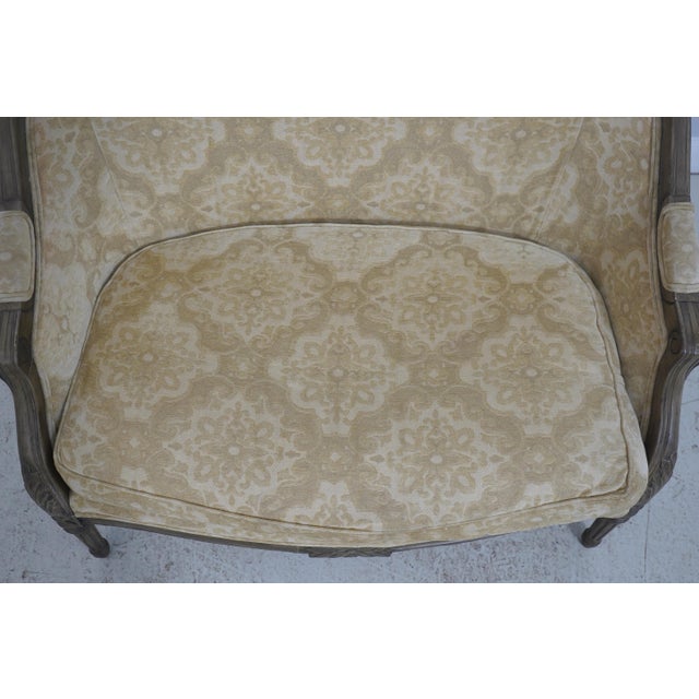 Harden French Louis XVI Loveseat & Ottoman For Sale - Image 11 of 18