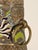 Brass Mid 20th Century Chinese Cloisonne Brass Vase Table Lamp With Figural and White Elephant Decoration For Sale - Image 8 of 15