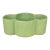 Mid-Century Avocado Green Ceramic Scalloped Window Planter For Sale