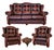 Chesterfield Leather Living Room Set, 1970s, Set of 4 For Sale - Image 18 of 18