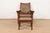 Late 20th Century Gustav Stickley Mission Oak Arts & Crafts Bow Arm Reclining Morris Lounge Chair With Ottoman by Warren Hile Studio, Newly Refinished For Sale - Image 5 of 12