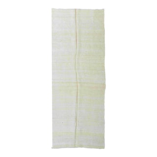 Vintage Turkish Hemp Kilim Rug - 4`4" X 11`3" For Sale