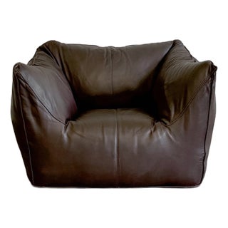 Mario Bellini Le Bambole Lounge Chair, Original Leather, B&b Italia, 1970s For Sale