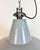 Gray Industrial Grey Enamel Factory Pendant Lamp, 1960s For Sale - Image 8 of 18