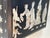 Mid 20th Century Asian Geisha Girl Scene Mother of Pearl Inlaid Black Lacquer Jewelry Box For Sale - Image 9 of 9