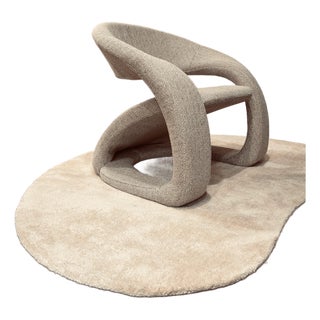 1980s Postmodern Sculptural Accent Chair For Sale