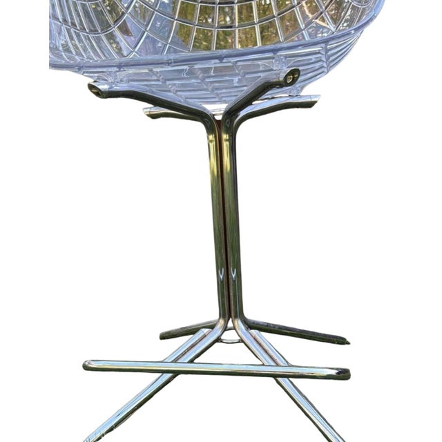 1970s Stunning Meridiana Swivel Chair, Designed by the Acclaimed Christophe Pillet for the Prestigious Italian Brand Driade For Sale In Raleigh - Image 6 of 12