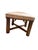 Mid-Century Modern Thomas O'Brien Century Rustic Speckled Cork Wood Trestle Bench For Sale - Image 3 of 15