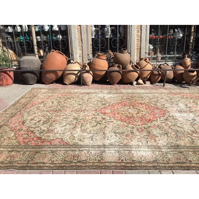 Gorgeous hand knotted area rug made in early 1900s by anatolian tribes. This collectible rug is made with all hand spun...