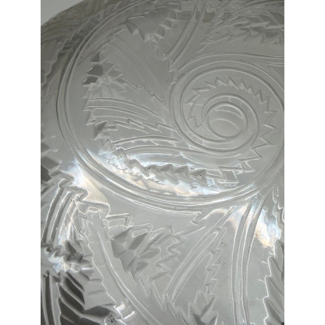 1990s Lalique French Crystal Pinsons Bowl, Signed. For Sale - Image 5 of 5