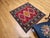 Vintage Persian Tribal Square Rug, Hand-Knotted Wool, Geometric Medallions Pattern, 4x4, Red & Blue For Sale - Image 15 of 15