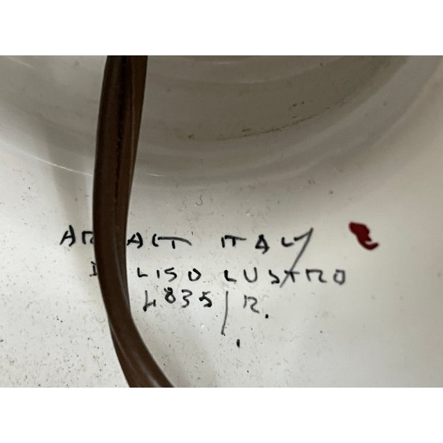 Impressive Late 19th Century Cantagalli for Artaldt Hand Painted Daliso Lustro Majolica Lamp Italy For Sale - Image 4 of 10