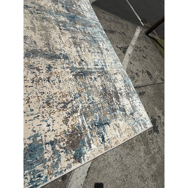 Textile 9ft 10in × 11ft 6in Feizy Cadiz Custom Cut Area Rug For Sale - Image 7 of 12