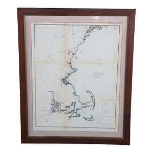Soicher Marin American Navigational Chart Survey Map of East Coast
