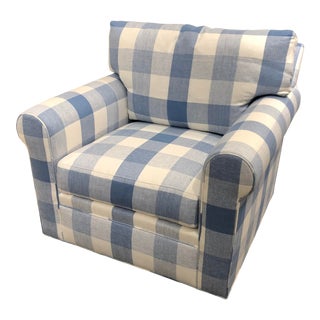 21st Century Scalamandre Swivel Chair For Sale