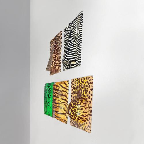 Italian Modern Zoo Geometrico Wall Decorations by Claudio Parmiggiani, 1970s, Set of 5 For Sale - Image 4 of 18