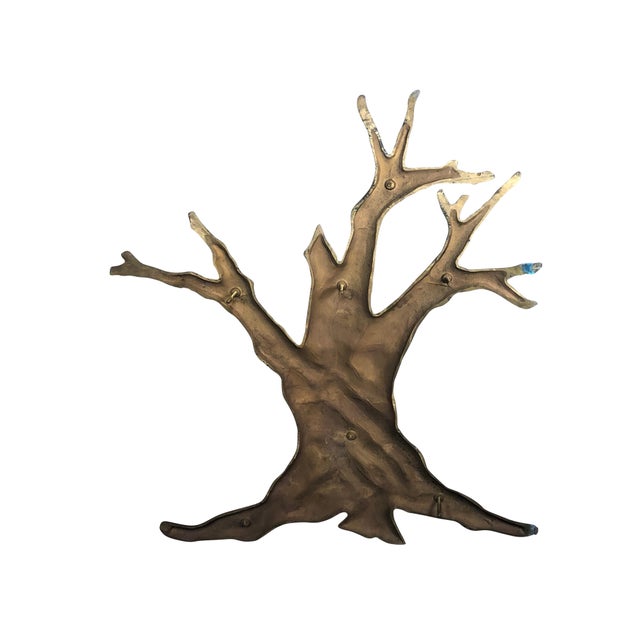 Metal Bronze Tree Mid 20th century Garden Wall Sculpture For Sale - Image 7 of 18