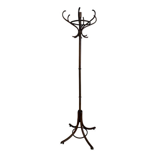 Antique Handcrafted Bentwood Coat Rack and Hat Stand by Michael Thonet, 1900 For Sale