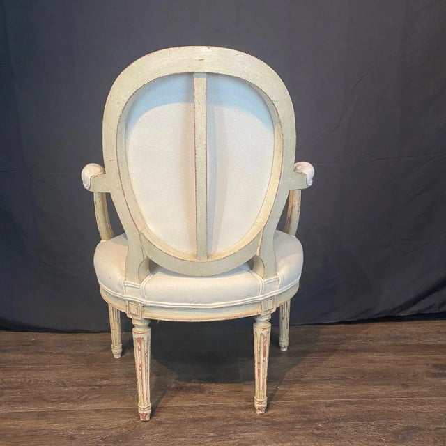 Wood French Louis XV Armchairs or Fauteuils - A Pair For Sale - Image 7 of 11