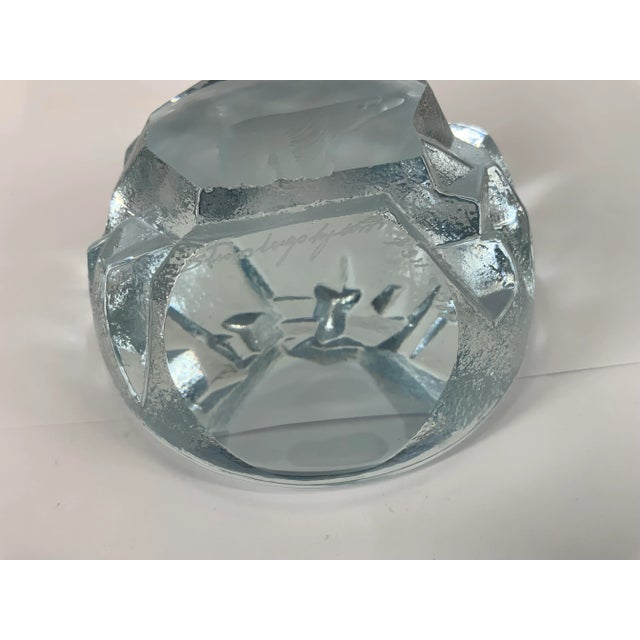 Strombergshyttan , Sweden Crystal Polar Bear Paperweight For Sale - Image 10 of 12
