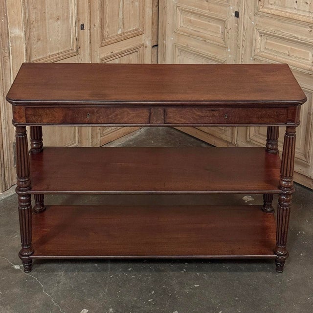 19th Century English Regency Mahogany Etagere Server ~ Console For Sale - Image 15 of 18